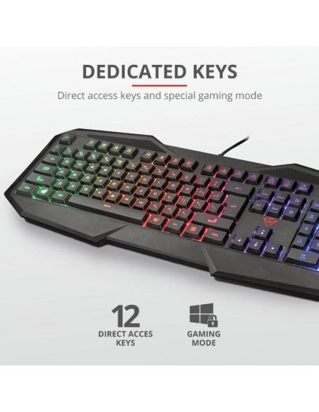 Tastatura Trust GXT 830-RW-C Avonn, Gaming, camo,TR-23136
