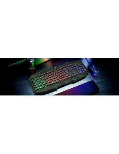 Tastatura Trust GXT 830-RW-C Avonn, Gaming, camo,TR-23136
