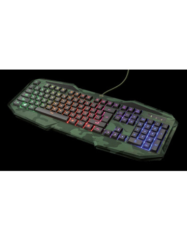 Tastatura Trust GXT 830-RW-C Avonn, Gaming, camo,TR-23136