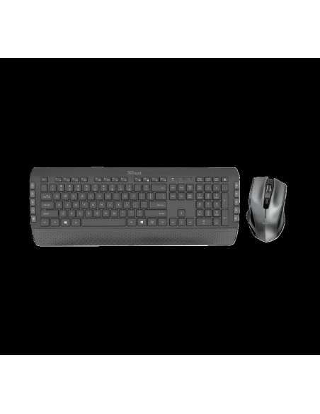 Kit tastatura si mouse Trust Tecla-2, wireless, negru,TR-23239
