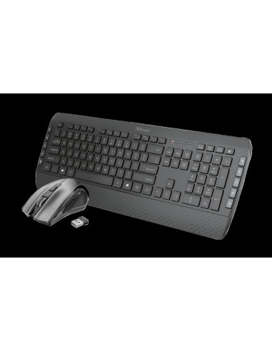 Kit tastatura si mouse Trust Tecla-2, wireless, negru,TR-23239
