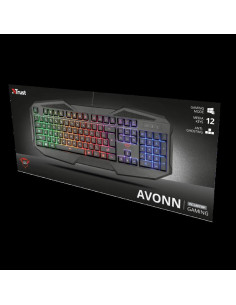 Tastatura Trust GXT 830-RW Avonn, Gaming, neagra,TR-21621