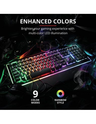 Tastatura Trust GXT 860 Thura, Semi-mechanical Gaming