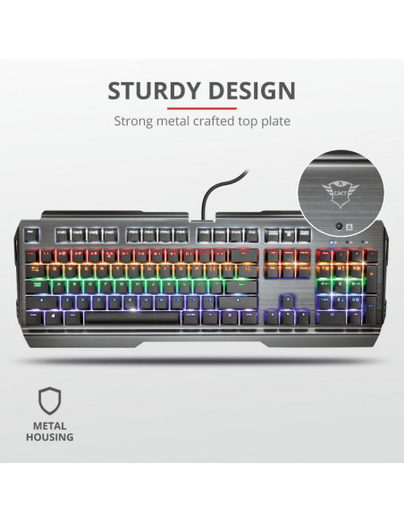 Tastatura Trust GXT 877 Scarr Mechanical Gaming, negru,TR-23385