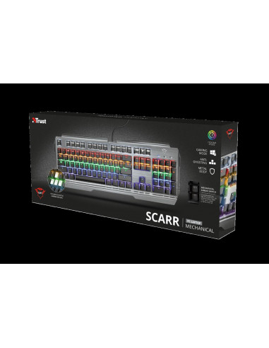 Tastatura Trust GXT 877 Scarr Mechanical Gaming, negru,TR-23385