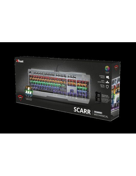 Tastatura Trust GXT 877 Scarr Mechanical Gaming, negru,TR-23385