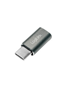AU0041,ADAPTOR LOGILINK, pt. smartphone, USB 3.0, USB Type-C (T) la Micro-USB (M), argintiu, "AU0041" (timbru verde 0.08 lei)