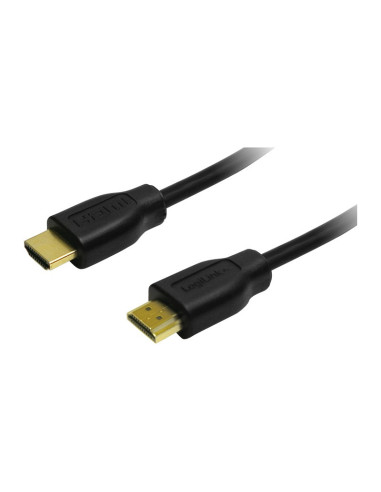 CH0035,CABLU video LOGILINK, HDMI (T) la HDMI (T), 1m, conectori auriti, rezolutie maxima 4K UHD (3840 x 2160) la 30 Hz, negru, 