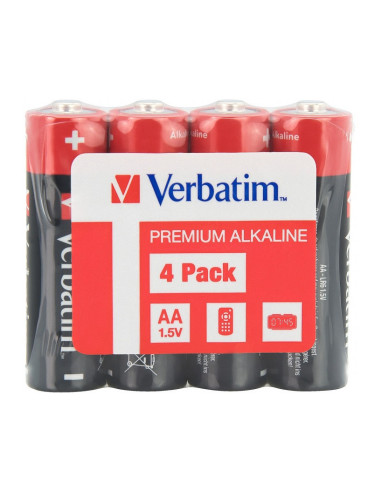 49501,BATERIE VERBATIM AA (R6), 1.5V alcalina, 4 buc., shrink wrap "49501" (timbru verde 0.32 lei)