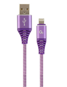 CC-USB2B-AMLM-2M-PW,CABLU alimentare si date GEMBIRD, pt. smartphone, USB 2.0 (T) la Lightning (T), 2m, premium, cablu cu implet
