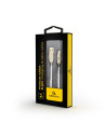 CC-USB2R-AMLM-2M-W,CABLU alimentare si date GEMBIRD, pt. smartphone, USB 2.0 (T) la Lightning (T), 2m, premium, cablu din cauciu