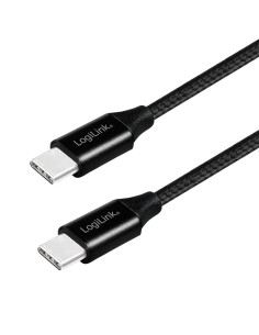 CU0154,CABLU alimentare si date LOGILINK, pt. smartphone, USB 2.0, USB Type-C (T) la USB Type-C (T), 1m, premium, cablu cu imple