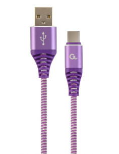 CC-USB2B-AMCM-1M-PW,CABLU alimentare si date GEMBIRD, pt. smartphone, USB 2.0 (T) la USB 2.0 Type-C (T), 1m, premium, cablu cu i