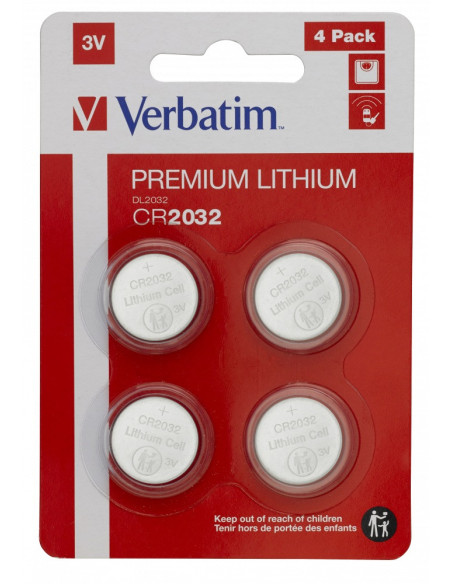 49533,BATERIE VERBATIM, butoni (CR2032), 3V litiu, 4 buc., "49533" (timbru verde 0.04 lei) 49533,BATERIE VERBATIM, butoni (CR2032), 3V litiu, 4 buc., "49533" (timbru verde 0.04 lei)