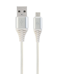 CC-USB2B-AMmBM-1M-BW2,CABLU alimentare si date GEMBIRD, pt. smartphone, USB 2.0 (T) la Micro-USB 2.0 (T), 1m, premium, cablu cu 