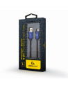 CC-USB2J-AMLM-1M-BL,CABLU alimentare si date GEMBIRD, pt. smartphone, USB 2.0 (T) la Lightning (T), 1m, premium, conectori aurit