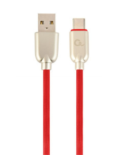 CC-USB2R-AMCM-1M-R,CABLU alimentare si date GEMBIRD, pt. smartphone, USB 2.0 (T) la USB 2.0 Type-C (T), 1m, premium, cablu din c