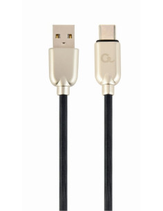 CC-USB2R-AMCM-2M,CABLU alimentare si date GEMBIRD, pt. smartphone, USB 2.0 (T) la USB 2.0 Type-C (T), 2m, premium, cablu din cau