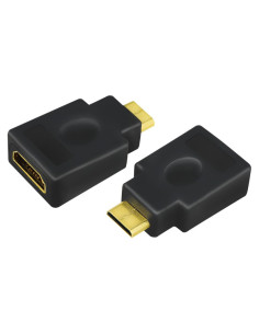 AH0009,ADAPTOR video LOGILINK, Mini-HDMI (Type C)(T) la HDMI (M), conectori auriti, rezolutie maxima 4K UHD (3840 x 2160) la 30 