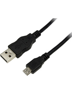 CU0058,CABLU alimentare si date LOGILINK, pt. smartphone, USB 2.0 (T) la Micro-USB 2.0 (T), 1m, negru, "CU0058" (timbru verde 0.