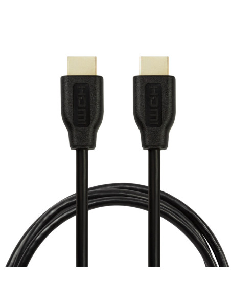 CH0037,CABLU video Logilink, HDMI (T) la HDMI (T), rezolutie maxima 4K UHD (3840 x 2160) la 30 Hz, conectori auriti, 2m, negru "