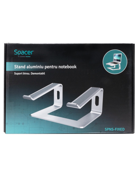 SPNS-FIXED,Stand Notebook Spacer 15.6", aluminiu, demontabil, inalta laptopul la 150mm, "SPNS-FIXED"