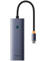 B0005280A813-00,DOCKING STATION Baseus UltraJoy 4 in 1, input USB Type-C, output 3 x USB 3.0 / 1 x LAN RJ45, gri "B0005280A813-0