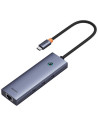 B0005280A813-00,DOCKING STATION Baseus UltraJoy 4 in 1, input USB Type-C, output 3 x USB 3.0 / 1 x LAN RJ45, gri "B0005280A813-0
