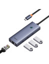 B0005280A813-00,DOCKING STATION Baseus UltraJoy 4 in 1, input USB Type-C, output 3 x USB 3.0 / 1 x LAN RJ45, gri "B0005280A813-0