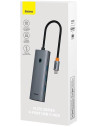 B0005280A813-00,DOCKING STATION Baseus UltraJoy 4 in 1, input USB Type-C, output 3 x USB 3.0 / 1 x LAN RJ45, gri "B0005280A813-0