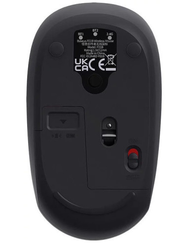 B01055503833-00,MOUSE Baseus PC sau NB wireless, 2.4GHz si Bluetooth, optic, 800/ 1200/1600 dpi,butoane/scroll 3/1, gri,"B010555