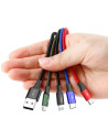 CA1T4-B01,CABLU alimentare si date Baseus, Fast Charging Data Cable pt. smartphone, 4 in 1, USB la 2 x USB-C /1 x Lightning / 1 
