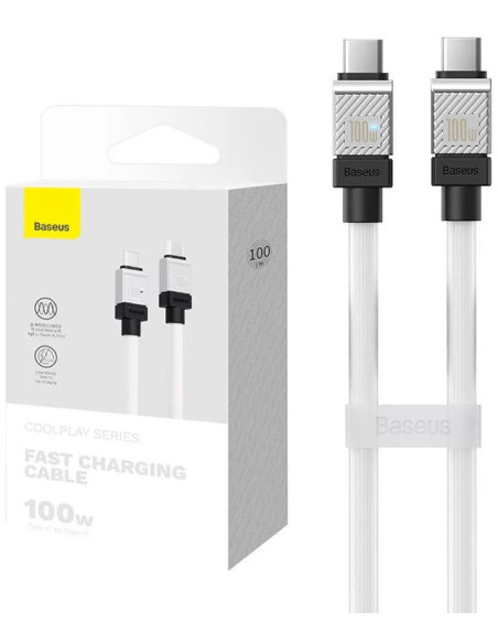 CAKW000202,CABLU alimentare si date Baseus, Fast Charging Data Cable pt. smartphone, USB Type-C (T) la USB Type-C (T), E-marker,