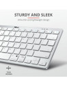 Tastatura Trust Nado, Bluetooth Wireless, alba,TR-23746
