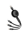 CAMJ010101,CABLU alimentare si date Baseus, Fast Charging Data Cable pt. smartphone, USB la USB-C / Lightning / Micro, 66W/2A, 4