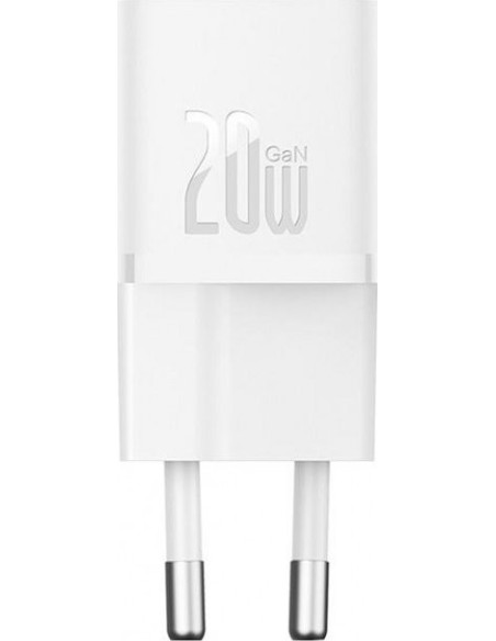 CCGN050102,INCARCATOR retea Baseus, GaN5 Fast Charger mini 20W, 1 x USB Type-C 5V/3A, alb "CCGN050102" - 6932172625320