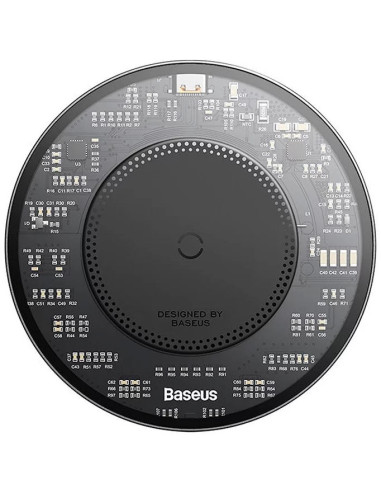 CCJJ050001,INCARCATOR wireless Baseus Simple Qi 15W, compatibilitate smartphones, cablu Type-C la Type-C 1m inclus, negru "CCJJ0