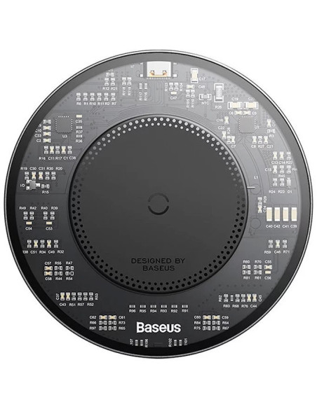 CCJJ050001,INCARCATOR wireless Baseus Simple Qi 15W, compatibilitate smartphones, cablu Type-C la Type-C 1m inclus, negru "CCJJ0