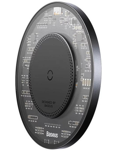 CCJJ050001,INCARCATOR wireless Baseus Simple Qi 15W, compatibilitate smartphones, cablu Type-C la Type-C 1m inclus, negru "CCJJ0