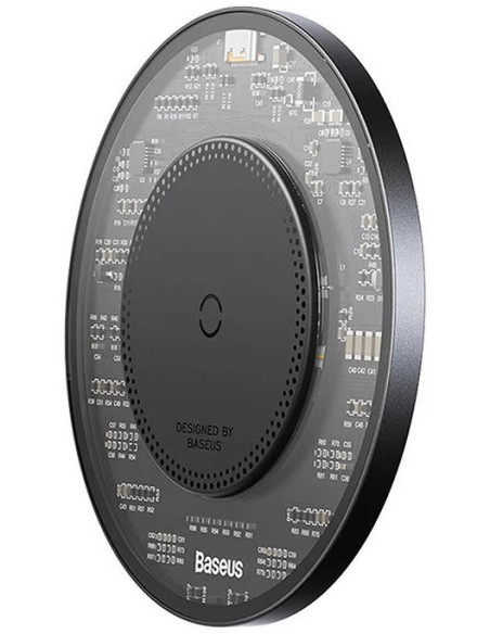 CCJJ050001,INCARCATOR wireless Baseus Simple Qi 15W, compatibilitate smartphones, cablu Type-C la Type-C 1m inclus, negru "CCJJ0