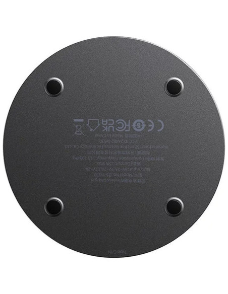 CCJJ050001,INCARCATOR wireless Baseus Simple Qi 15W, compatibilitate smartphones, cablu Type-C la Type-C 1m inclus, negru "CCJJ0