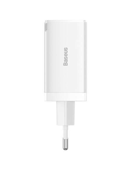 P10110812227-Z1,INCARCATOR retea Baseus, GaN5 Pro Fast Charger 65W, 2 x USB Type-C 5V/3A, 1 x USB 5V/3A, cablu fast charging Typ