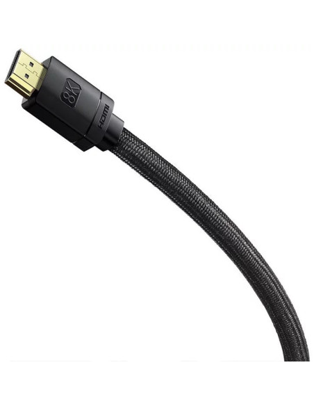 WKGQ040201,CABLU video Baseus High Definition, HDMI (T) la HDMI (T), versiunea 2.1, rezolutie maxima 8K UHD (7680 x 4320) la 60 