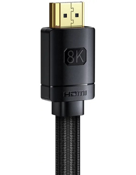 WKGQ040201,CABLU video Baseus High Definition, HDMI (T) la HDMI (T), versiunea 2.1, rezolutie maxima 8K UHD (7680 x 4320) la 60 