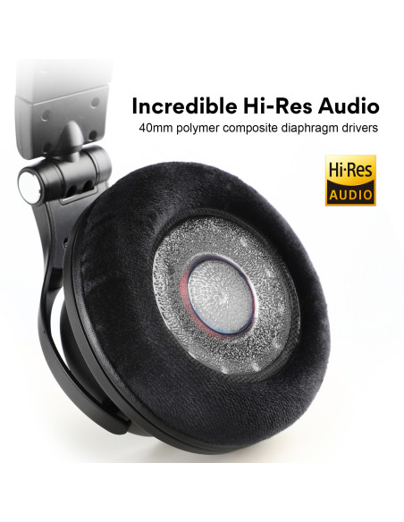 Monitor-80,Casca OneOdio cu fir detasabil, tip over ear, utilizare profesionala, multimedia, conectare prin Jack 3.5 mm, difuzor