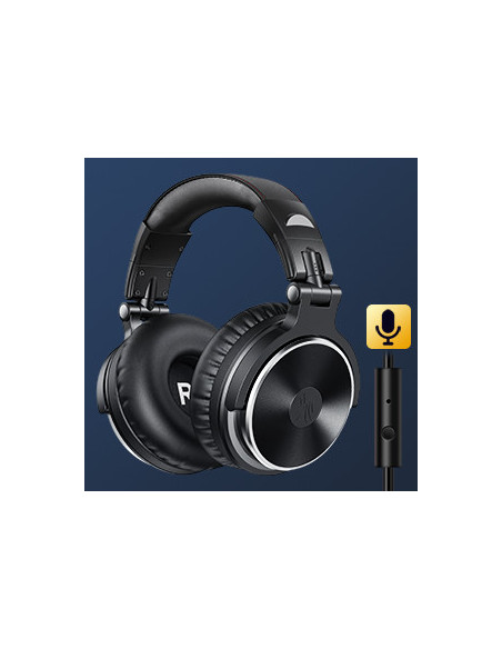 Pro10-Black,Casca OneOdio cu fir detasabil, tip over ear, utilizare profesionala, DJ, conectare prin Jack 3.5 mm | Jack 6.35 mm,