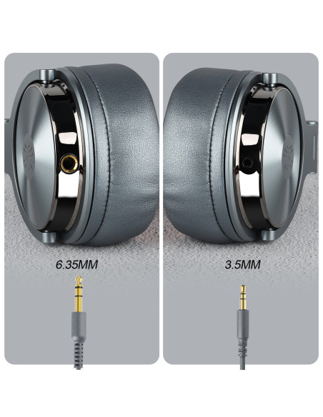 Pro50-Deep-Grey,Casca OneOdio cu fir detasabil, tip over ear, utilizare profesionala, DJ, conectare prin Jack 3.5 mm | Jack 6.35