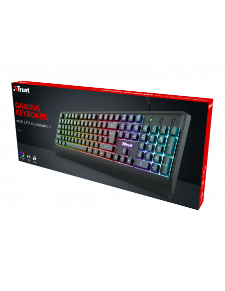 Tastatura Ziva Gaming Rainbow LED Keyboard, neagra,TR-23697