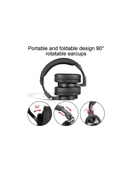 A71M-Black,Casca OneOdio cu fir detasabil, tip over ear, utilizare profesionala, DJ, multimedia, conectare prin Jack 3.5 mm | Ja