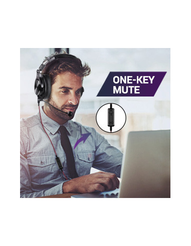 A71M-Black,Casca OneOdio cu fir detasabil, tip over ear, utilizare profesionala, DJ, multimedia, conectare prin Jack 3.5 mm | Ja